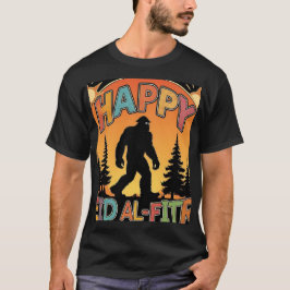 Happy Eid Al Fitr Bigfoot Sunset Mannen TShirt