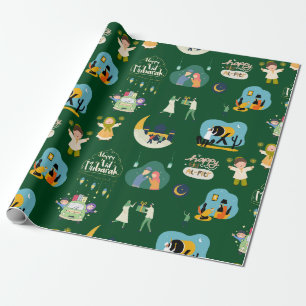 Happy Eid Al-Fitr Mubarak-pakpapier Cadeaupapier