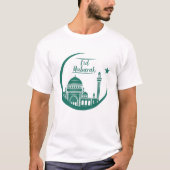 Happy Eid Alfitr Mubarak Ramadan Kareem 2022 T-shirt (Voorkant)