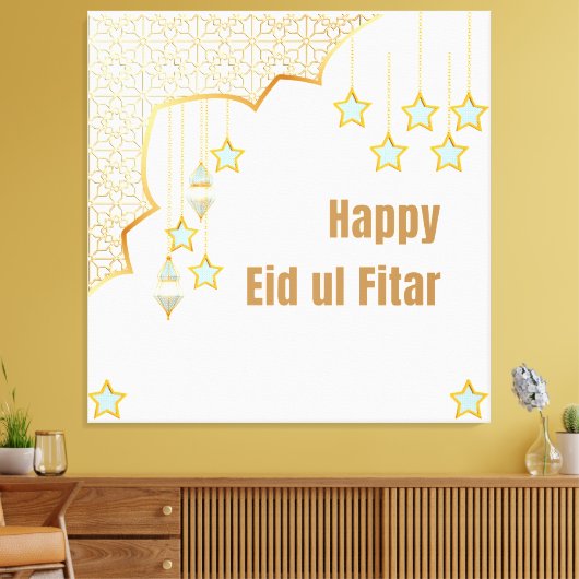 Happy Eid Canvas Afdruk (Insitu (Woonkamer))