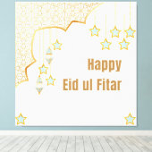 Happy Eid Canvas Afdruk (Insitu (Houten vloer))