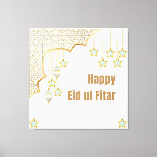 Happy Eid Canvas Afdruk (Voorkant)
