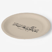 Happy Eid Celebration Arabic Calligraphy Papieren Bordje (Gekanteld)