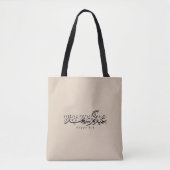Happy Eid Celebration Arabic Calligraphy Tote Bag (Voorkant)