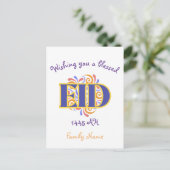 Happy Eid Custom Briefkaart (Staand voorkant)