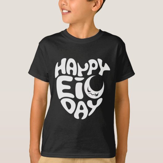 Happy Eid dag T-shirt (Voorkant)
