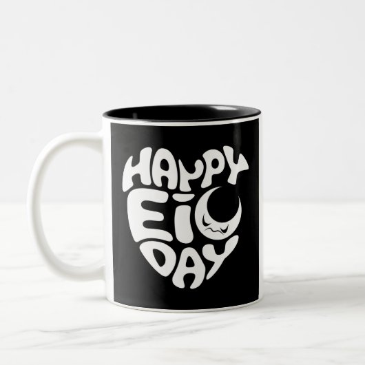 Happy Eid dag Tweekleurige Koffiemok (Links)