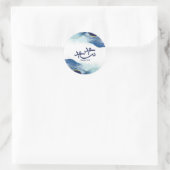 Happy Eid, Eid Mubarak, Arabische kalligrafie Ronde Sticker (Tas)