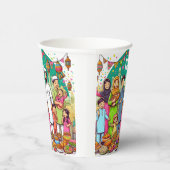 Happy Eid Family Grappig vieren van design Papieren Bekers (Rechts)