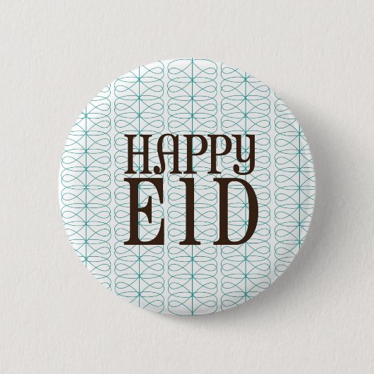 Happy Eid Flair Ronde Button 5,7 Cm (Voorkant)