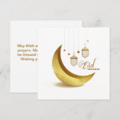 Happy Eid Holiday Kaart (Voorkant / Achterkant)