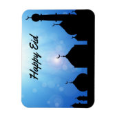 Happy Eid-moskee met zonnestralen - Flexibel magne Magneet (Verticaal)