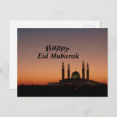 Happy Eid Mubarak Briefkaart (Voorkant / Achterkant)
