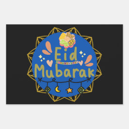 Happy eid Mubarak eid al fitr Inpakpapier Vel