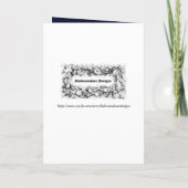 Happy Eid Mubarak Sparking White Moon Stars Blue Kaart (Achterkant)