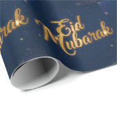 Happy Eid Mubarak White Wrapping Paper  Cadeaupapier (Rol Hoek)