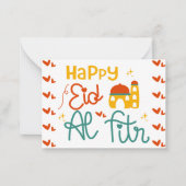 Happy Eid Notitiekaartje (Voorkant)