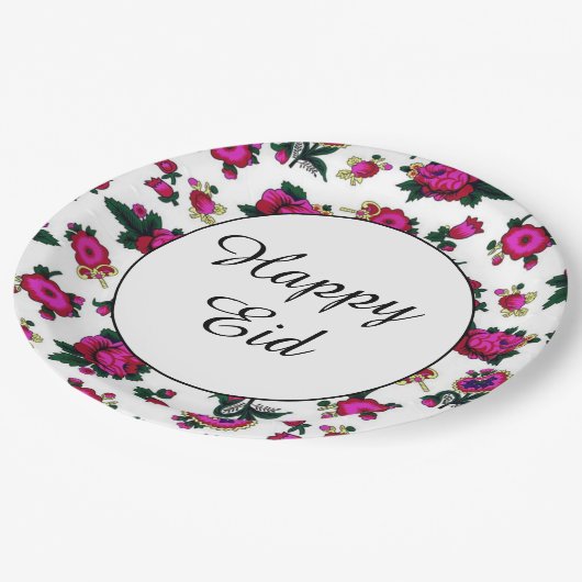 Happy Eid Paper-Borden Papieren Bordje (Gekanteld)