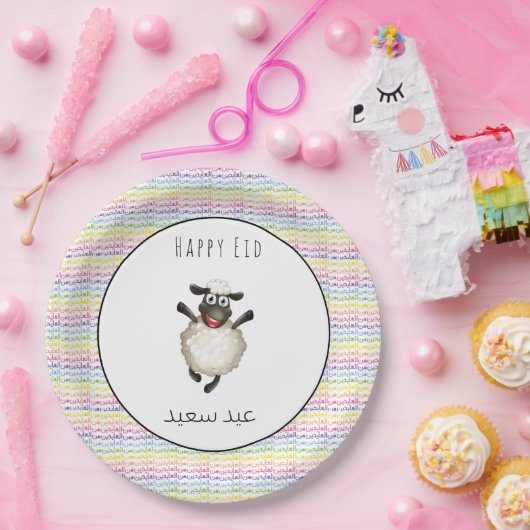 happy Eid Papieren Bordje (Feest)