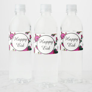 Happy Eid Waterfles Etiket