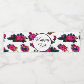 Happy Eid Waterfles Etiket (Enkel label)