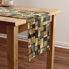 Happy Elegantly Tiled Menorahs Lange Tafelloper