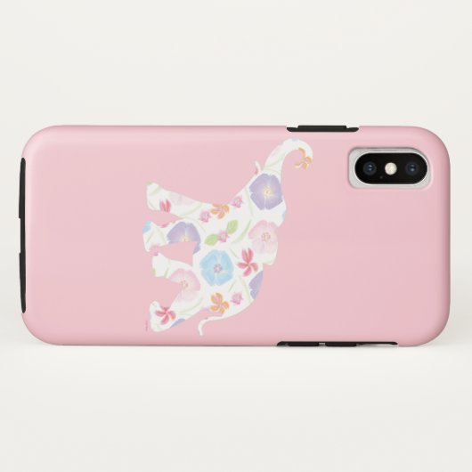 Happy Elephant Art Pattern Flower Cute Unique Roze Case-Mate iPhone Case (Achterkant (horizontaal))