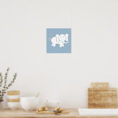 Happy Elephant Art Print (Keuken)