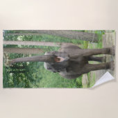 Happy Elephant Beach Towel Strandlaken (Voorkant)