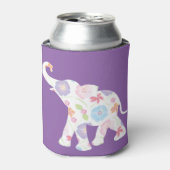 Happy Elephant-Big-Flower Pattern Modern Blikjeskoeler