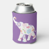 Happy Elephant-Big-Flower Pattern Modern Blikjeskoeler