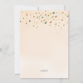 Happy Elephant Birthday Party Kaart (Achterkant)