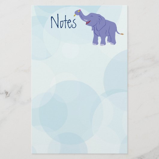 Happy Elephant Briefpapier (Voorkant)