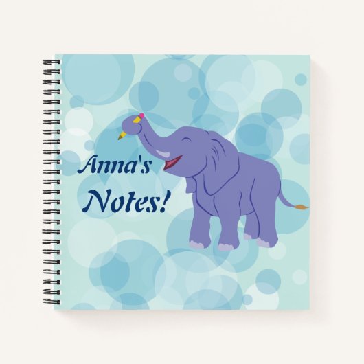 Happy Elephant Notitieboek (Voorkant)