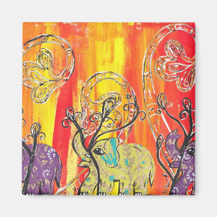 Happy Elephant Parade Magnet