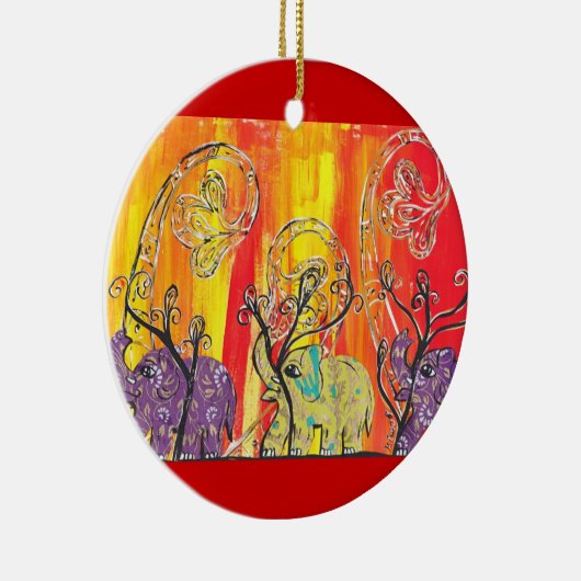 Happy Elephant Parade Ornament (Rechts)