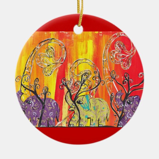 Happy Elephant Parade Ornament (Voorkant)