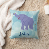 Happy Elephant (Personalize) Kussen (Deken)