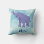 Happy Elephant (Personalize) Kussen (Achterkant)