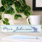 Happy Elephant (personalize) Naambordje