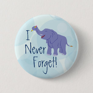 Happy Elephant Ronde Button 5,7 Cm