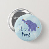 Happy Elephant Ronde Button 5,7 Cm (Voorkant /achterkant)