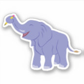 Happy Elephant Sticker (Voorkant)