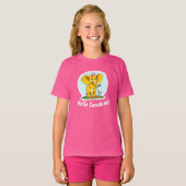 Happy Elephant T-Shirt for Girls | Hello Sunshine  (Voorkant volledig)