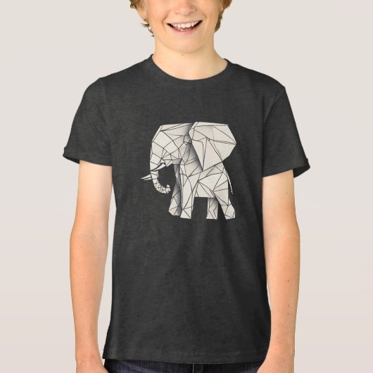 Happy Elephant Tri-Blend Shirt (Voorkant)