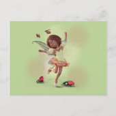 Happy Elf en Ladybug Briefkaart (Voorkant)