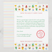 Happy Elf Holiday Letter van Santa Feestdagenkaart (Voorkant / Achterkant)