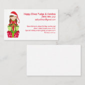 Happy Elf  Small Business Bakery Snoep Visitekaartje (Voorkant / Achterkant)