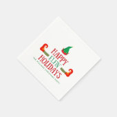 Happy Elfin Feestdagen Christmas Servetten (Hoek)