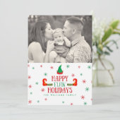 Happy Elfin Feestdagen Kerstkaarten Feestdagenkaart (Staand voorkant)